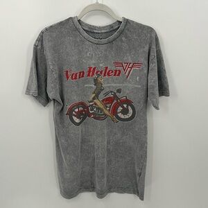 Van Halen gray band tee